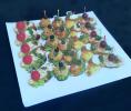 Assortiment des amuses-bouches de viandes