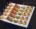 Assortiment des amuses-bouches de viandes