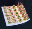 Assortiment des amuses-bouches de viandes