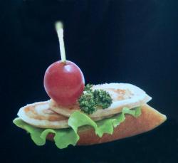 Canapé au roulé de poulet